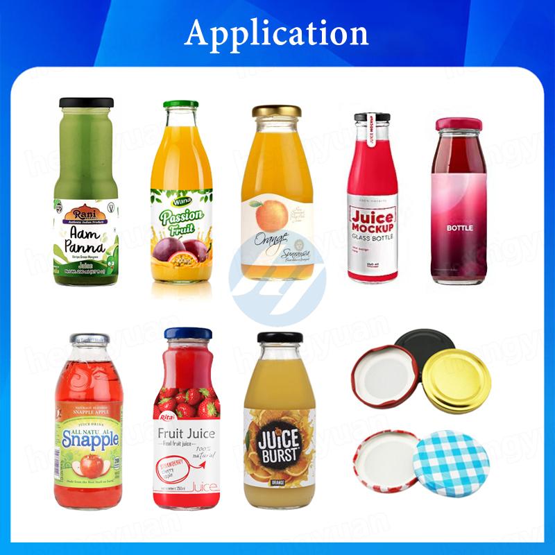 Juice Glass Bottles Filling Twist-off Capping Machine