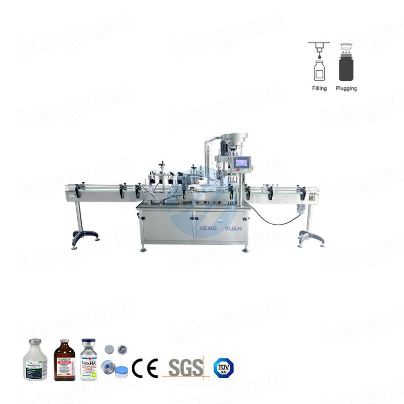 HYFPC-100PP Automatic Bottle Filling Rubber Plugging & Crimping Capping Machinery