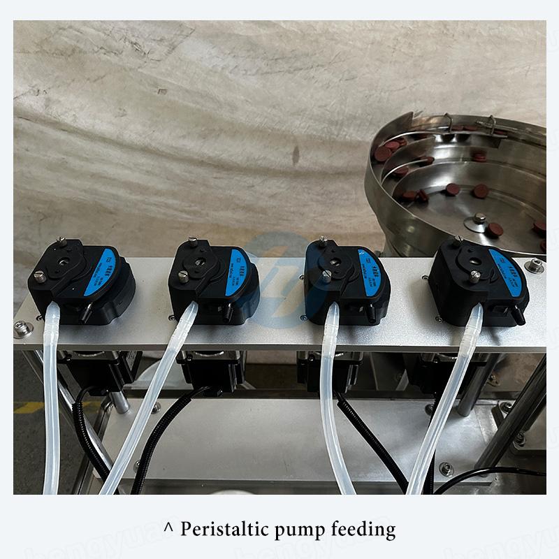 HYFPC-100PP Fillling Plugging Crimping Machine peristaltic pump feeding