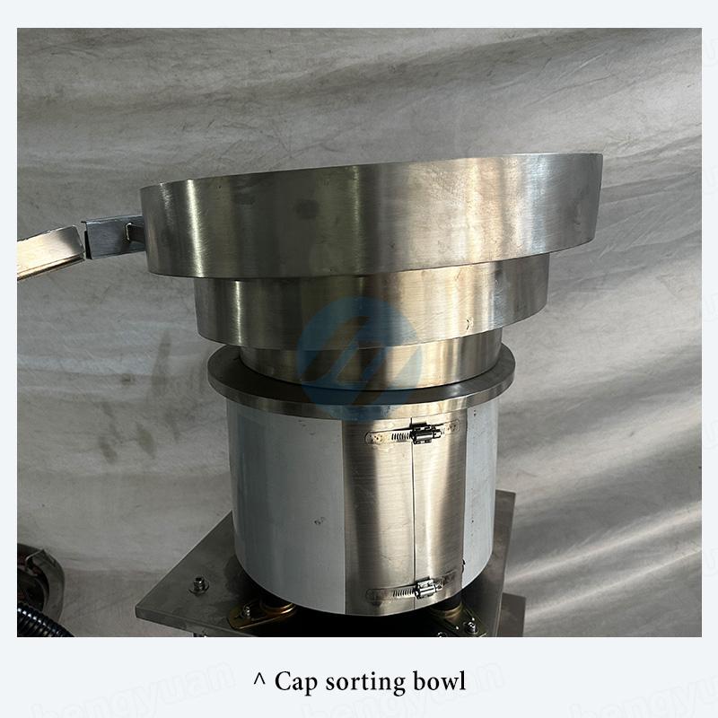 HYFPC-100PP Fillling Plugging Crimping Machine cap sorting bowl