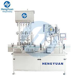 Automatic Linear Piston Bottle Filling Star wheel Single-head Capping Machine 