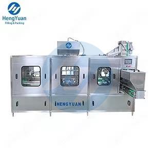 HY-CGF-L Linear Structure 3 -15L Water PET Barrel 3 in 1 Rinsing Filling Capping Machine