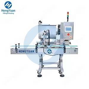 HYAP1-10TMHS Automatic Pneumatic Piston One Head Sauce Filling Machine With Heating Stirring Material Hopper
