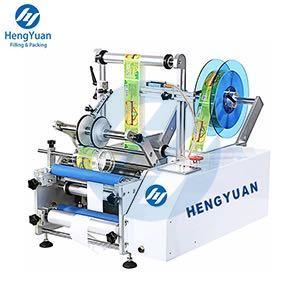Semi-automatic Non-dry Glue Self-Adhesive Sticker Round Bottle Labeling Machine